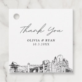 Etiquetas Para Lembrancinhas Fort Worth Landmarks Wedding Favor Tag
