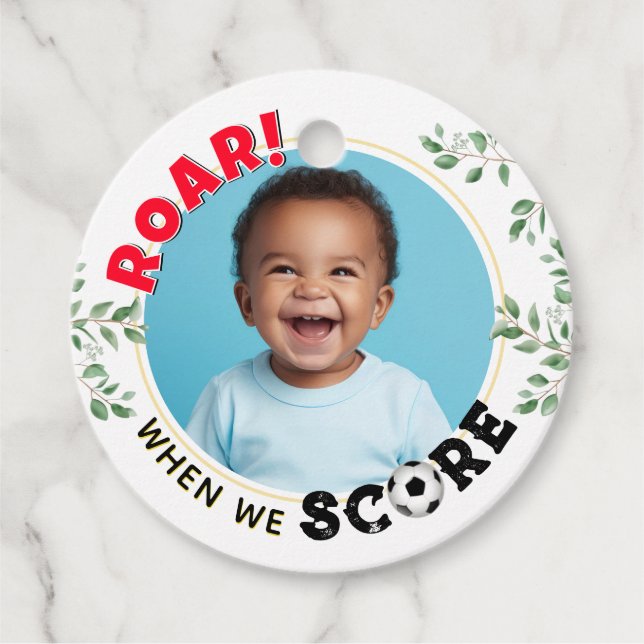 Etiquetas Para Lembrancinhas Foto do futebol (Frente)