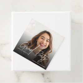 Etiquetas Para Lembrancinhas Foto do Partido do Formando do Script Branco Moder