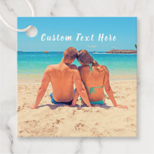 Etiquetas Para Lembrancinhas Foto e texto personalizados - seu próprio Design 