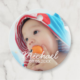 Etiquetas Para Lembrancinhas Foto Personalizada com Nome e Data