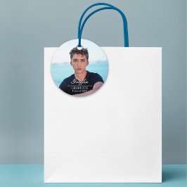 Etiquetas Para Lembrancinhas Foto Personalizada do Formando Moderno de Formando