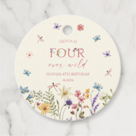 Etiquetas Para Lembrancinhas Four Ever Wild Wildflower 4th Birthday Party