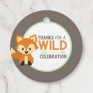 Etiquetas Para Lembrancinhas Fox Woodland Forest Party - Obrigado A Favorecer E