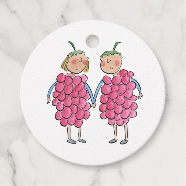 Etiquetas Para Lembrancinhas Framboesas (Frente)