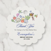 Fresh Off the Market Bridal Shower Party Thank you