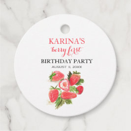 Etiquetas Para Lembrancinhas Fruta Strawberry primeiro aniversario Summer