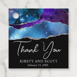 Etiquetas Para Lembrancinhas Galáxia de Aquarela Glitter Ágata Casamento