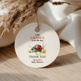 Etiquetas Para Lembrancinhas Garden Floral Daisy Little Ladybug Baby Shower
