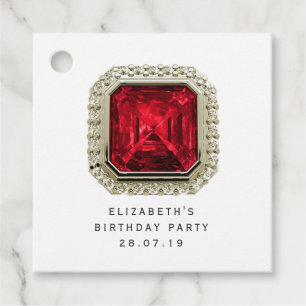 Etiquetas Para Lembrancinhas Garnet Janeiro Birthstone
