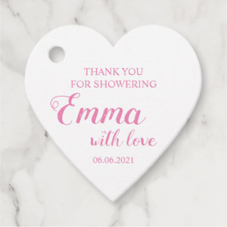 Etiquetas Para Lembrancinhas Garota Bebê Obrigado Por Mostrar Chá de fraldas