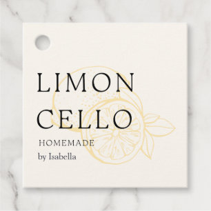 Etiquetas Para Lembrancinhas Garrafa de Limoncello Caseiro de Limão na Moda Obr
