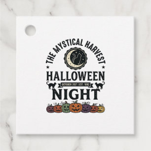Etiquetas Para Lembrancinhas Gato de Halloween Gatos Pretos Abóboras Vintage En