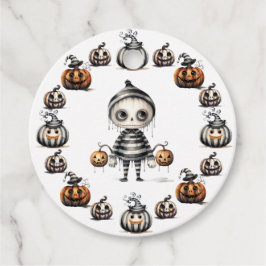 Etiquetas Para Lembrancinhas Ghoul e Pumpkins bonitinhos