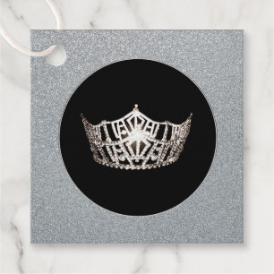 Etiquetas Para Lembrancinhas Gift-FavorTag -Miss América Style Crown