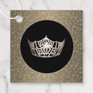 Etiquetas Para Lembrancinhas Gift-FavorTag -Miss América Style Crown