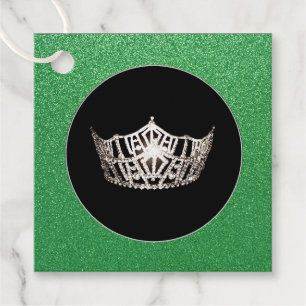 Etiquetas Para Lembrancinhas Gift-FavorTag -Miss América Style Crown