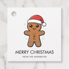 Etiquetas Para Lembrancinhas Gingerpão bonito com Natal