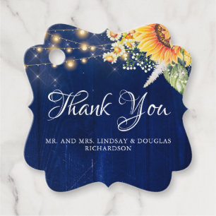 Etiquetas Para Lembrancinhas Girassóis e margaridas Marinho russo queda azul