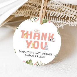 Etiquetas Para Lembrancinhas Girl Safari Animal Baby Shower