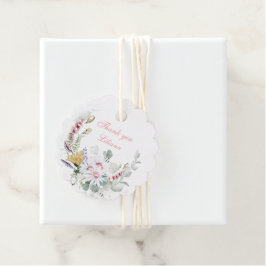 Etiquetas Para Lembrancinhas Girls Wildflower Baby in Bloom Baby Favor Tags