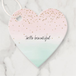 Etiquetas Para Lembrancinhas Girly Glam Blush Pink Mint Dourado Sparkle Confett