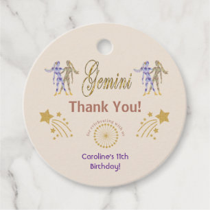 Etiquetas Para Lembrancinhas Glitter Gemini, Douradas Estrelas de Tiros Obrigad