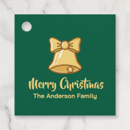 Etiquetas Para Lembrancinhas Golden Christmas Bell Icon