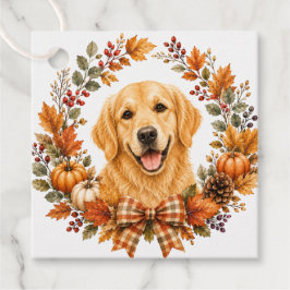 Etiquetas Para Lembrancinhas Golden Retriever Outono