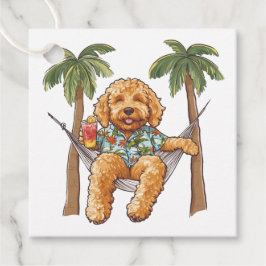 Etiquetas Para Lembrancinhas Goldendoodle Dog In Hawaiian Top
