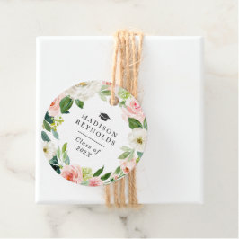 Etiquetas Para Lembrancinhas Graduação Ano-Classe Blush Rosa Elegante