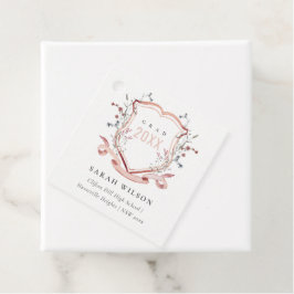 Etiquetas Para Lembrancinhas Graduação de Crest Crest, Cor de Água, Cor-de-Lobr