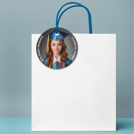 Etiquetas Para Lembrancinhas Graduação de Foto Minimalista do 8º ano