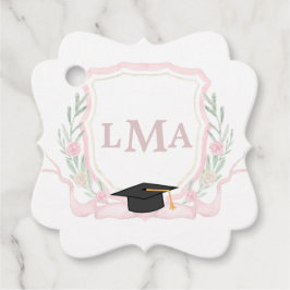 Etiquetas Para Lembrancinhas Graduação em Monograma Coquette