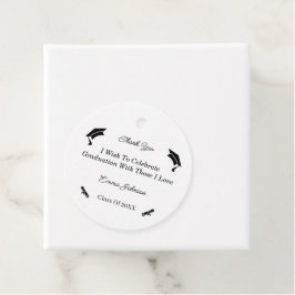 Etiquetas Para Lembrancinhas Graduação Personalizada Simples Preto E Branco
