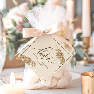 Etiquetas Para Lembrancinhas Grama das Pampas Terrosa Com Amor Casamento