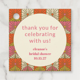 Etiquetas Para Lembrancinhas Gratidão Personalizada no Chá de Noiva Floral Lara