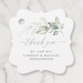 Etiquetas Para Lembrancinhas Greenery Elegante Casamento Romântico Obrigado