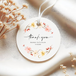 Etiquetas Para Lembrancinhas Grinalda Floral de Primavera Casamento Favor de Ag