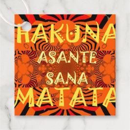 Etiquetas Para Lembrancinhas Hakuna Matata Asante Sana: Zebra Africano Vibrante