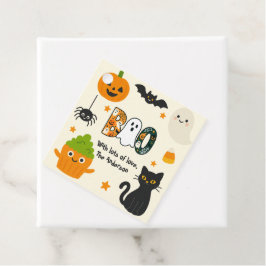 Etiquetas Para Lembrancinhas Halloween editável - Pequeno monstro -
