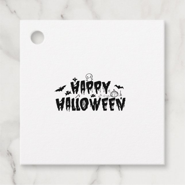 Etiquetas Para Lembrancinhas Halloween Happy (Frente)