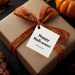 Etiquetas Para Lembrancinhas Halloween Moderno Minimalista - Quadrado Personali