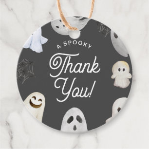 Etiquetas Para Lembrancinhas Halloween Spooky Obrigado Cinzas Fantasmas