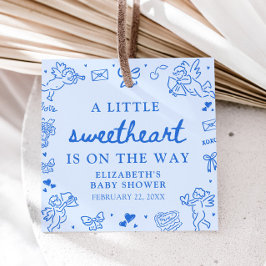Etiquetas Para Lembrancinhas Hand Drawn Valentine Little Sweetheart Baby Shower