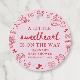 Etiquetas Para Lembrancinhas Hand Drawn Valentine Little Sweetheat Baby Shower