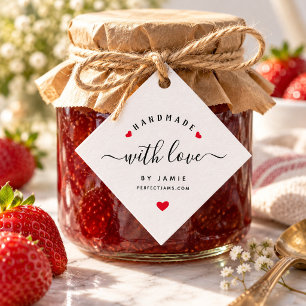 Etiquetas Para Lembrancinhas HANDMADE COM AMOR Personalizado Escrita Moderna Kr