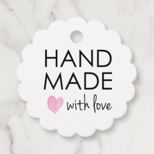 Etiquetas Para Lembrancinhas Handmade simples com amor