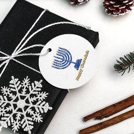 Etiquetas Para Lembrancinhas Happy Chanukah Menorah