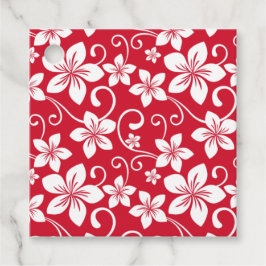 ETIQUETAS PARA LEMBRANCINHAS HAWAII AZUL (VERMELHO)